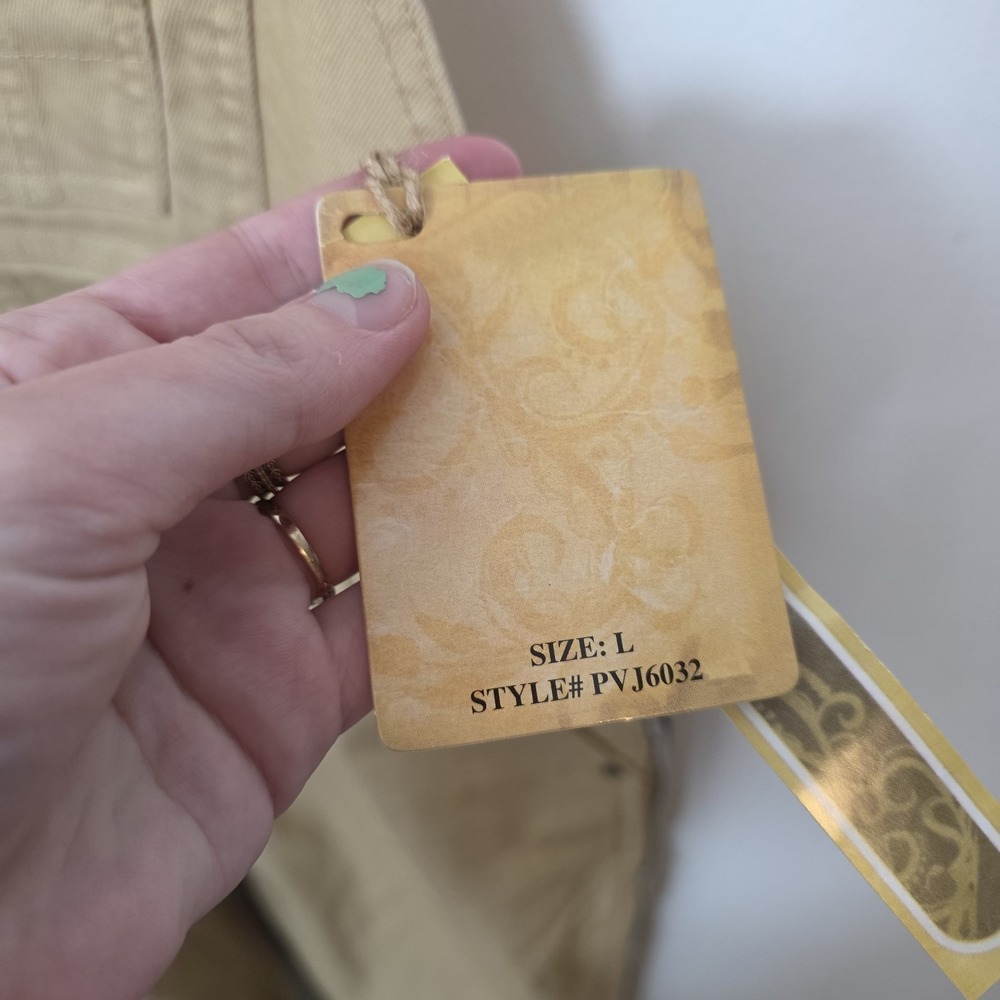 Hybrid & Co. Tan Denim Utility Carpenter Grunge Side Stripes Overalls Size L - Picture 7 of 9